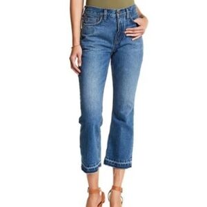 Free People High-Rise Released Hem Cropped Jeans